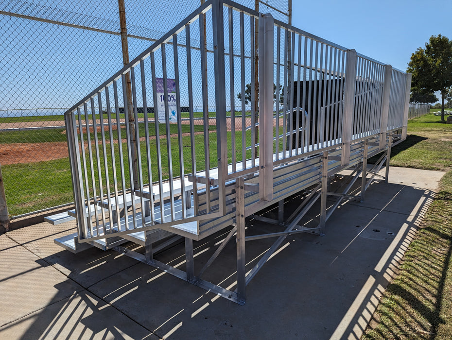 5 Rows Bleacher PICKET/DLX - 27' Length