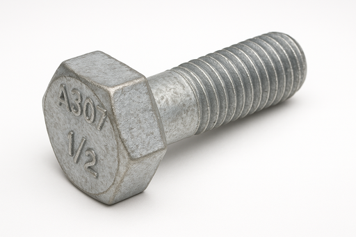 1/2 galvanized hex bolt a307 1  1/4