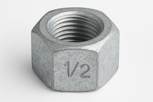 1/2 galvanized hex nut
