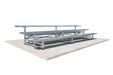 Metal bleachers on a white background