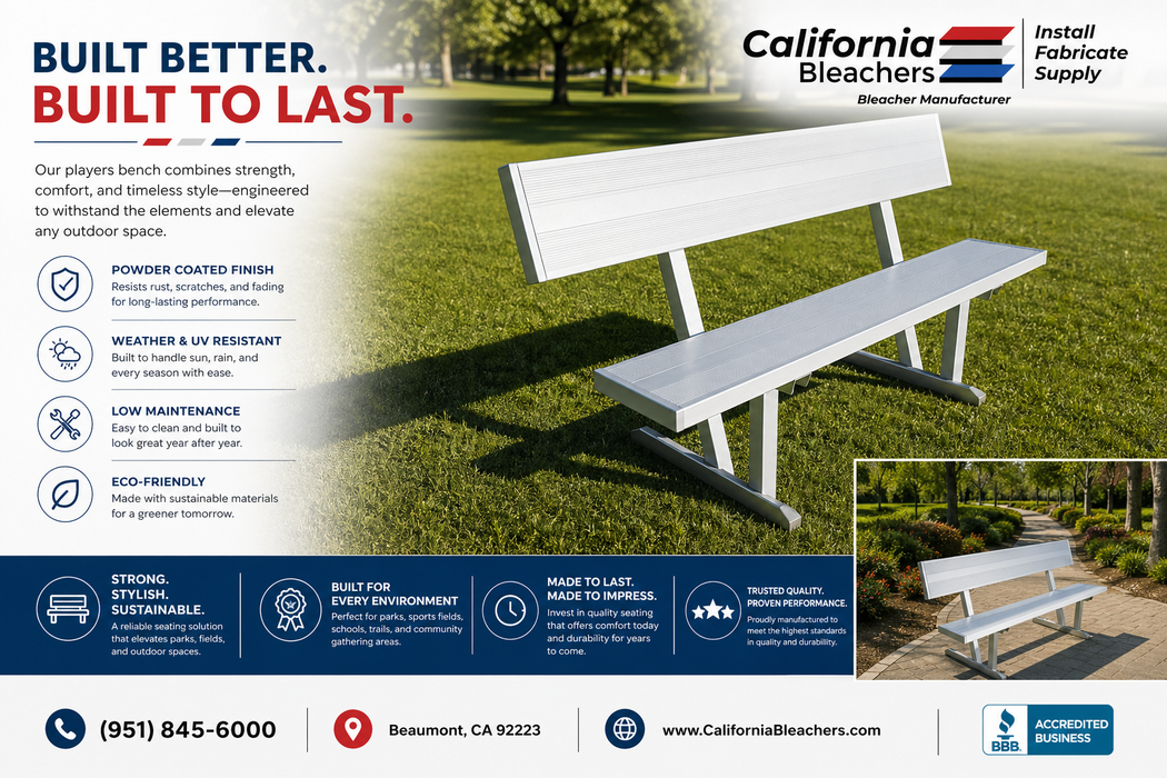 Players Bench - 6' Length