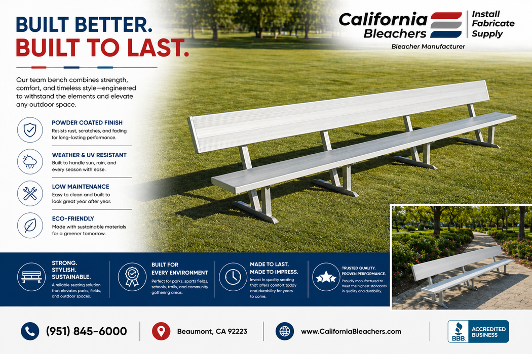Players Bench - 15' Length