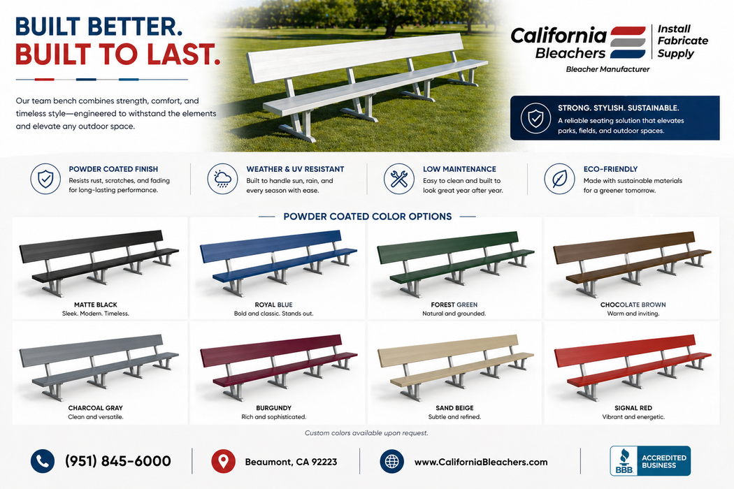 Players Bench - 15' Length