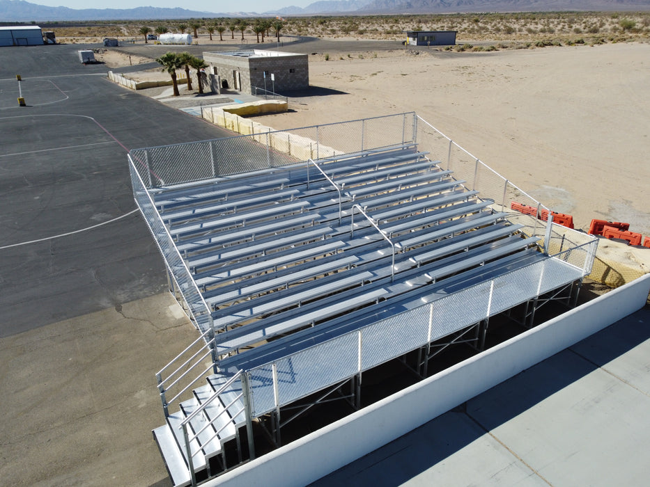 8 Row Elevated Bleacher - 21' Length
