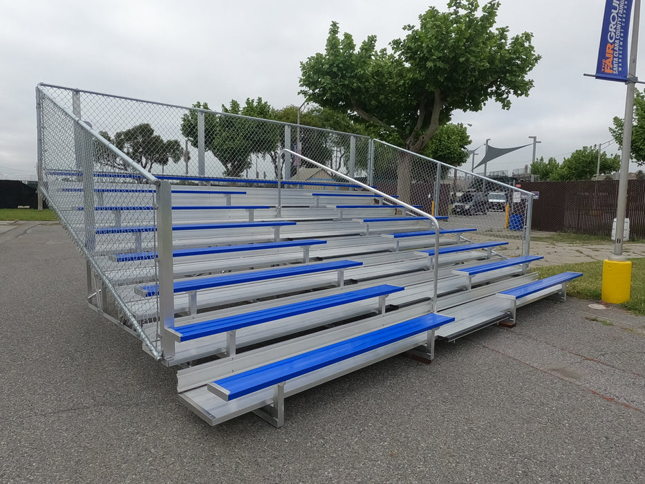Bleacher Risers 8 Row Bleacher DELUXE - 21' Length — California Bleachers