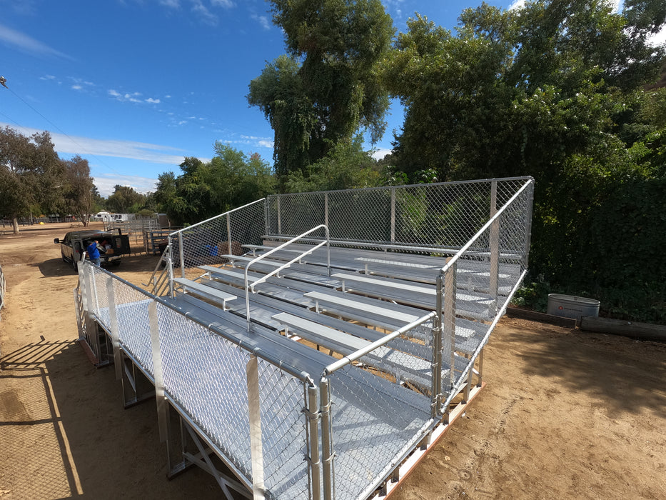 5 Row Elevated Bleacher - 27' Length
