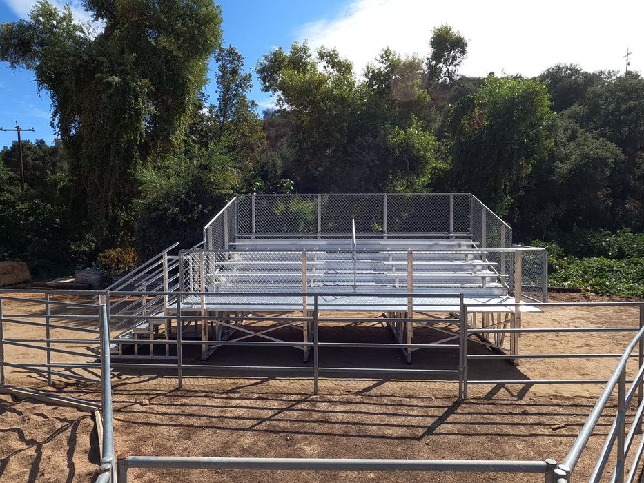 5 Row Elevated Bleacher - 27' Length