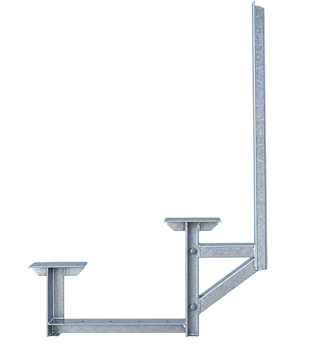 Bleacher Steel-Galvanized Back Post Support