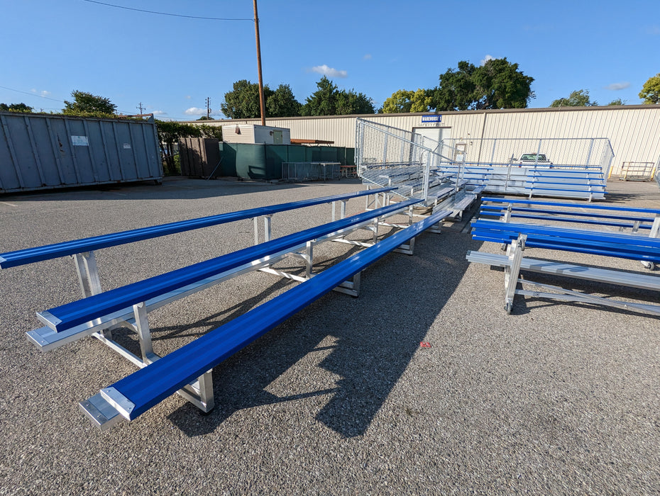 Bleacher Risers 3 Row Bleacher ECONOMIC - 8' Length — California Bleachers
