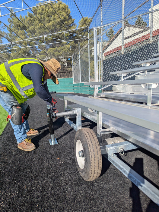5 Row Transportable Bleacher DELUXE - 21' Length