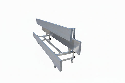 Large metal structure on a concrete floor with industrial setting