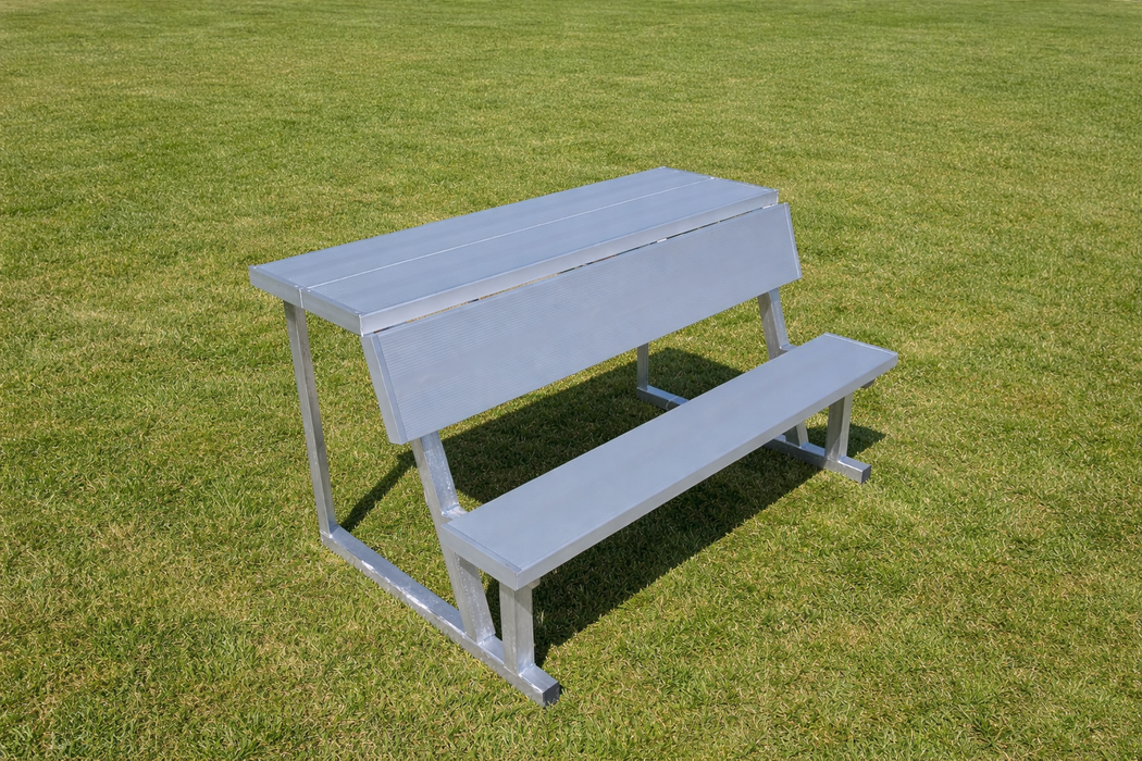Dugout Bench with Shelf - 8' Length